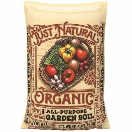 OLDCASTLE Jolly Gardener Just Natural Premium Garden Soil, 1 cu-ft Bag 50150144